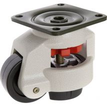 TO-5137965 Rotella girevole 62 mm nichelabile con piastra avvitabile Capacità di carico (max.): 500 kg - Toolcraft