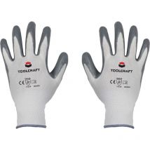 Toolcraft - TO-5621499 Polyamid, Nitril Arbeitshandschuh Größe (Handschuhe): 8 en 388 cat ii 1 Paar