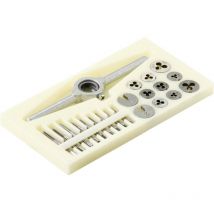 TO-7106694 Set de tarauds à une coupe 30 pièces hss M1, M1.1, M1.2, M1.4, M1.6, M1.8, M2, M2,2, M2.5 - Toolcraft