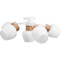 Deckenlampe APP1590-6CP boho white beige - Toolight