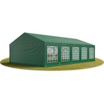 Party-Zelt Festzelt 5x10 m Garten-Pavillon -Zelt pvc Plane 700 n in dunkelgrün Wasserdicht - Toolport