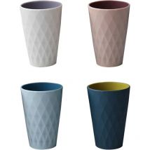 Toothbrush pot, plastic cup, bathroom accessories, Nordic style design, strong and resistant to falling, suitable for adults, teenagers and children.