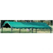 Ricambio telo top di copertura per gazebo Carport YF-3145R 3x4 mt in poliestere verde