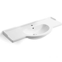 Lavabo bagno per mobile consolle 104 semincasso ceramica profondità 50