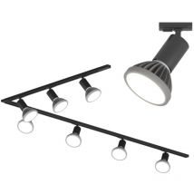 Top-light - Track top light mono amoskit 300l e27 led plafonnier spots réglables moderne classique, couleur noir