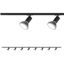 Top-light - Top light track mono amoskit 300 noir e27 led plafonnier spots orientables modernes