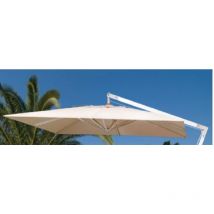 Megashopitalia - Top Telo di Ricambio per Ombrellone Decentrato in Alluminio 3x3 Metri a 8 Stecche con Airvent Cucito Colore Ecrù solo telo