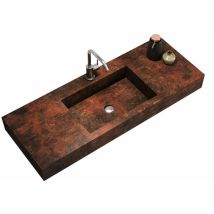 Top Vasca Integrata 120 Yoka Corten