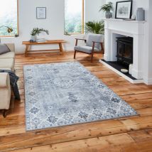 Think Rugs - Topaz Think Topaz G4705 Silver 150cm x 230cm Rectangle - Grey