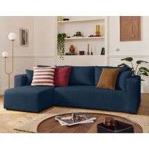 Topaze - Abnehmbarer, Umkehrbarer 4-sitzer Aus Cordstoff - Blau