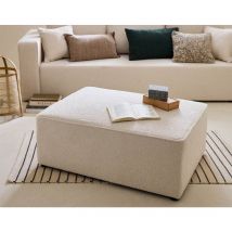 Topaze - pouf - en tissu bouclette - beige