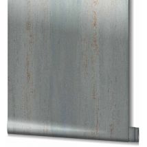Topchic - Wallpaper Stripes Effect Metallic Grey Noordwand
