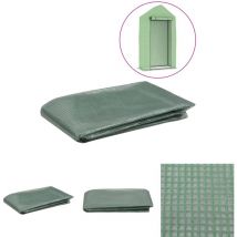 The Living Store Ersatzabdeckung für Gewächshaus (0,5 m²) 50x100x190 cm Grün - Gartenpflege