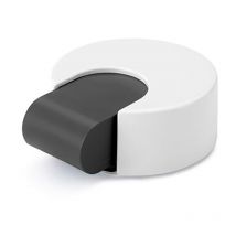 Inofix - Tope De Puerta Amortiguado Silencioso Pvc Caucho 22x50x50mm Adhesivo Blanco