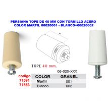 Teicocil - Persiana Top de 40mm con Tornillo de Acero Color Marfil