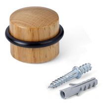 Tope de madera con tornillo