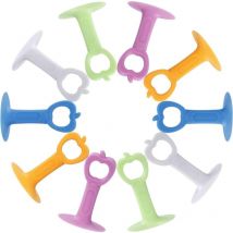 Einemgeld - 10 topes de puerta de silicona anticolisión para pared, protectores de manijas de puerta, protectores de parachoques de silicona