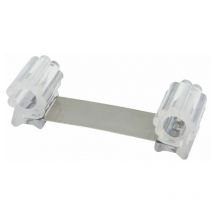 Tope Sujeta Puerta Goma Transparente 13 cm.