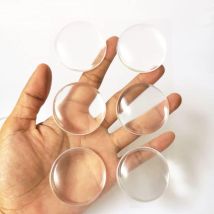 Serbia - ccykxa 6 topes de puerta adhesivos transparentes de silicona elástica, protectores de pared para manijas de puertas de gabinetes, pomos y