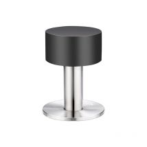 GTA - shining house Tope de puerta adhesivo de acero inoxidable Tope de puerta con goma a prueba de golpes para montaje en pared o suelo con cinta