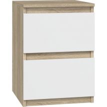 Table de chevet Malwa M2, sonoma blanc