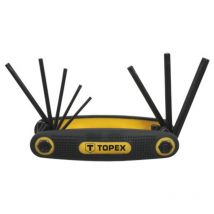 Juego 8 llaves torx navaja t9-t40 crv 35d959 topex