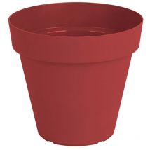 Topf Capri 25cm Dunkelrot