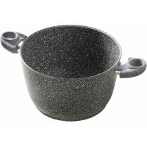 Heart Of Stone Topf 24 cm – Geschmiedetes Aluminium – Antihaftbeschichtung – Ergonomische Griffe – Für Induktionsherde geeignet