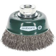 Osborn - Drahtbürste für Winkelschleifer ø 80mm für Winkelschleifer Topfbürste mit Xtreme Spezialdraht - rostfreie Stahldrahtbürste, gewellt
