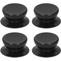 Topfdeckelgriff, universeller Topfdeckelknopf aus Gusseisen, Ersatzknopf aus Bakelit, Topfdeckelgriff, hitzebeständig, ohne Schrauben, passt auf