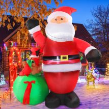 Topiky - Orignal de Noël Gonflable, Décorations de Noël Gonflables Atmosphère Chaude led Intégrée pour Jardin