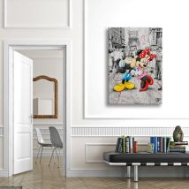 Signorbit - Topolinnie - Quadro Canvas Contemporaneo su telaio in legno - Misura: 100x140 cm