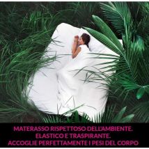 Topper 100% lattice, correttore materasso H4 cm, tessuto traspirante e sfoderabile – air star latex 140x200 cm