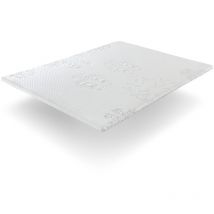 Viskoelastischer Topper 140x200 nordes Höhe 4 cm Memory-Effekt Bezug Waschbar