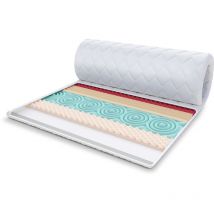 FDM - Topper 140x200 cm Matratzenauflage mit HR-Schaum Kaltschaum 6 cm Schoner H2 H4