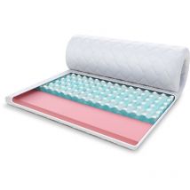 FDM - Topper 180x200 cm Matratzenauflage mit RavineBlue-Schaum 8cm Schoner Visco H2 H4