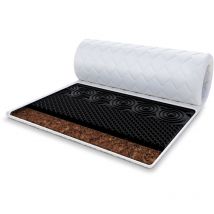 FDM - Topper 90x200 cm Matratzenauflage mit HR-Schaum Kokos 6 cm Schoner H3