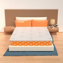 Miasuite - Topper aus Waterfoam 140x200 - 5 cm hoch, abziehbar, Gewebe Aloe Vera Matratzenauflage H5