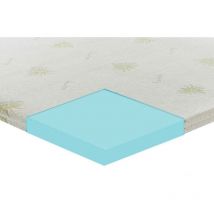 Topper correttore memory foam alto 10cm - rivestimento all’aloe vera Misura materasso: 80x190