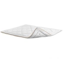 Topper Magnum Algodón Natural hr SuperSoft Confort Extra Suavidad Efecto Nube Transpirable Fijación Segura Altura 5 cm 160 x 200 cm