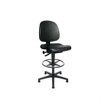 TOPSTAR Arbeitsdrehstuhl TEC40 Counter Bodengleiter+Fußring PUR-Schaum schwarz 590-840mm - 72240 PU0T