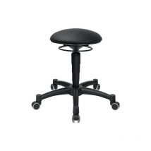 Drehhocker Body Balance m.Rl.Kunstlederpolster schwarz Sitz-H.420-550mm - BAL10D10H - Topstar