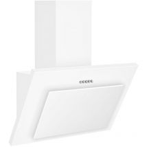 Topstrong - Hotte Inclinee 60cm 350 m³/h 3 Vitesse Recyclage ou Evacuation Verre Blanc-TV4760W