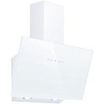 Topstrong - Hotte Tactile Inclinee 60cm 700m3/h Classe a+ 3 Vitesses Recyclage Ou Evacuation Verre Blanc-TV1360W