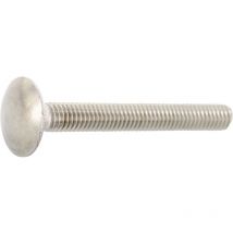 Torbandschrauben ohne Mutter ø M5x30 mm DIN603 Vollgewindeschrauben Edelstahl A2