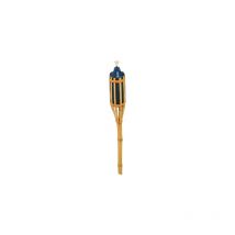 Torche bambou 120 cm h 0,200 l cuve tole pour jardin exte'rieur
