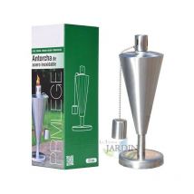 No Brand - Torche de Jardin en Acier Inox 27 cm - Durent toute la Nuit