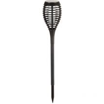 Torche solaire de jardin noire