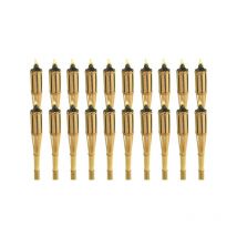 Outils Et Nature - Torches à huile en bambou 120 cm - Lot de 20
