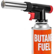 Torches de Cuisine, Chalumeau de Cuisine au Butane Rechargeable, Briquet à Flamme Réglable, pour Barbecue, Desserts, Cuisine, Camping, Soudage(Butane
